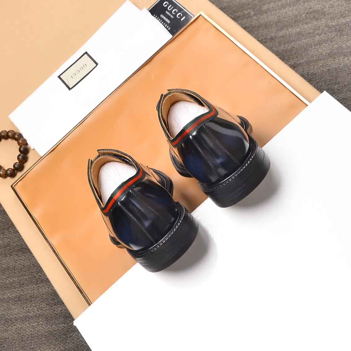 Men's shoes💰540📛📛Original (water-dyed cowhide) Gucci GUCCI official website formal shoes🌀 Italian🇮🇹imported cowhide➕top imported water-dyed cowhide lining💋Finely handmade original bottom, the real thing looks better when photographed in person Standard size 38-44